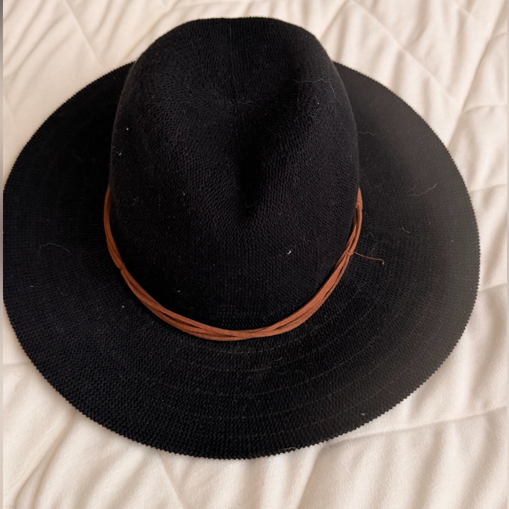 Urban Outfitters Black Fedora with Brown Band